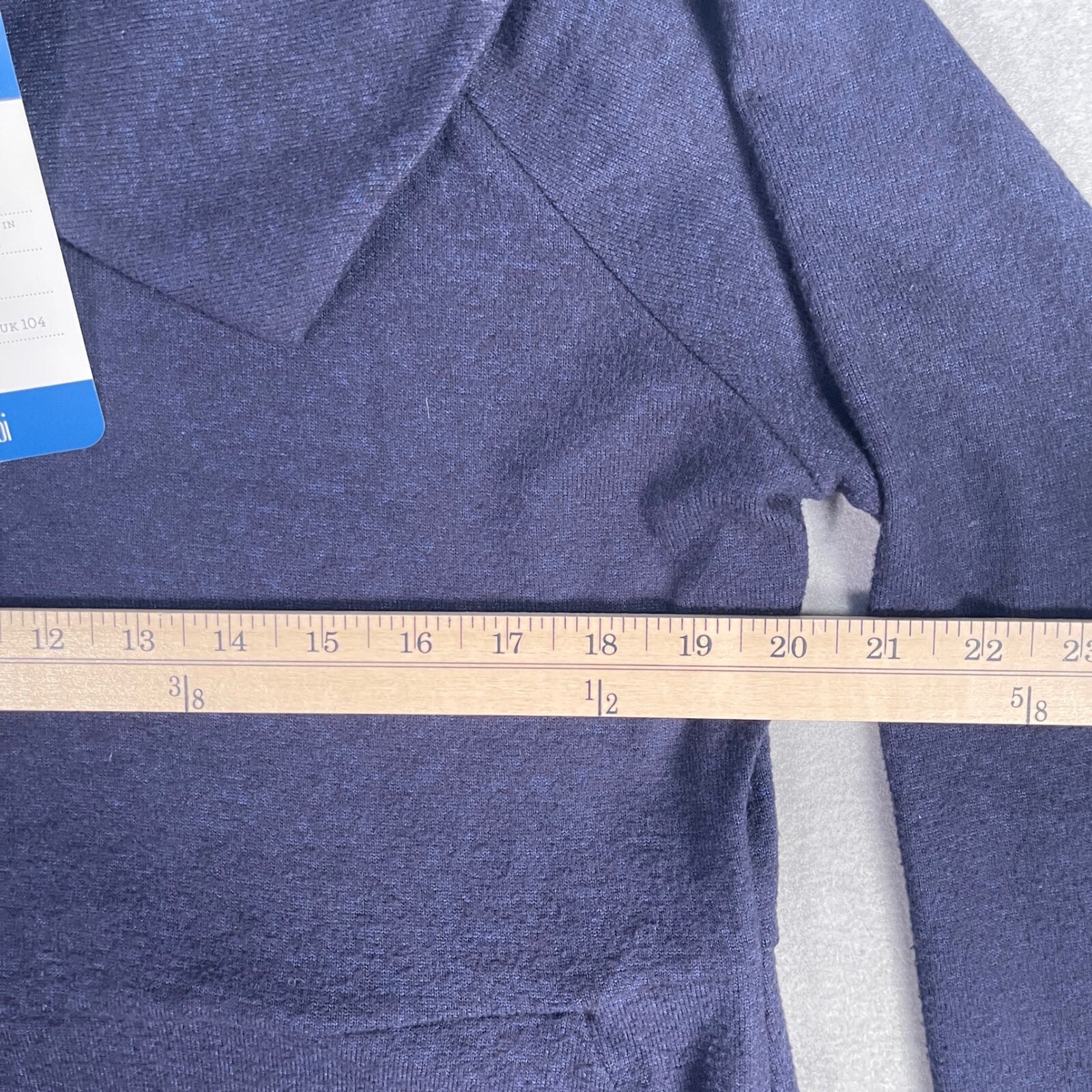 Cabi Round Up Dress Funnel Neck Long Sleeve Pockets Black Cobalt Blue M
