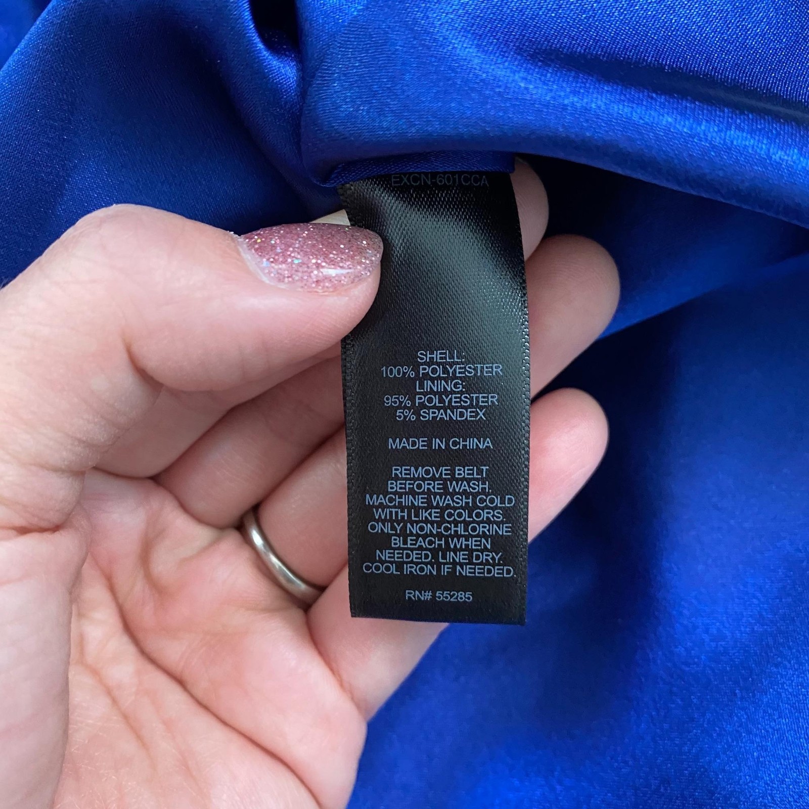 NWT Express Cobalt Blue Sleeveless Belted Dress Keyhole Neck Womens XS Party