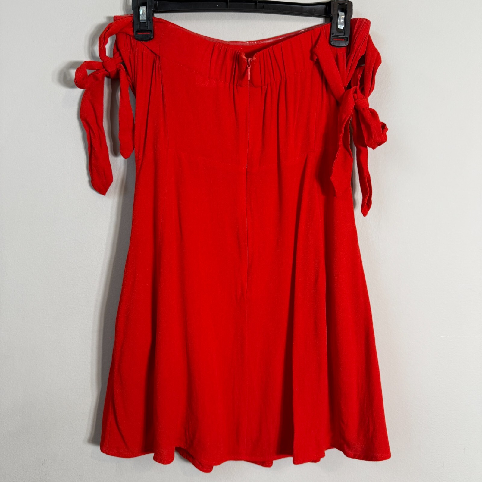 Capulet Giulia Off the Shoulder Mini Dress Womens Small Cherry Red Revolve Party