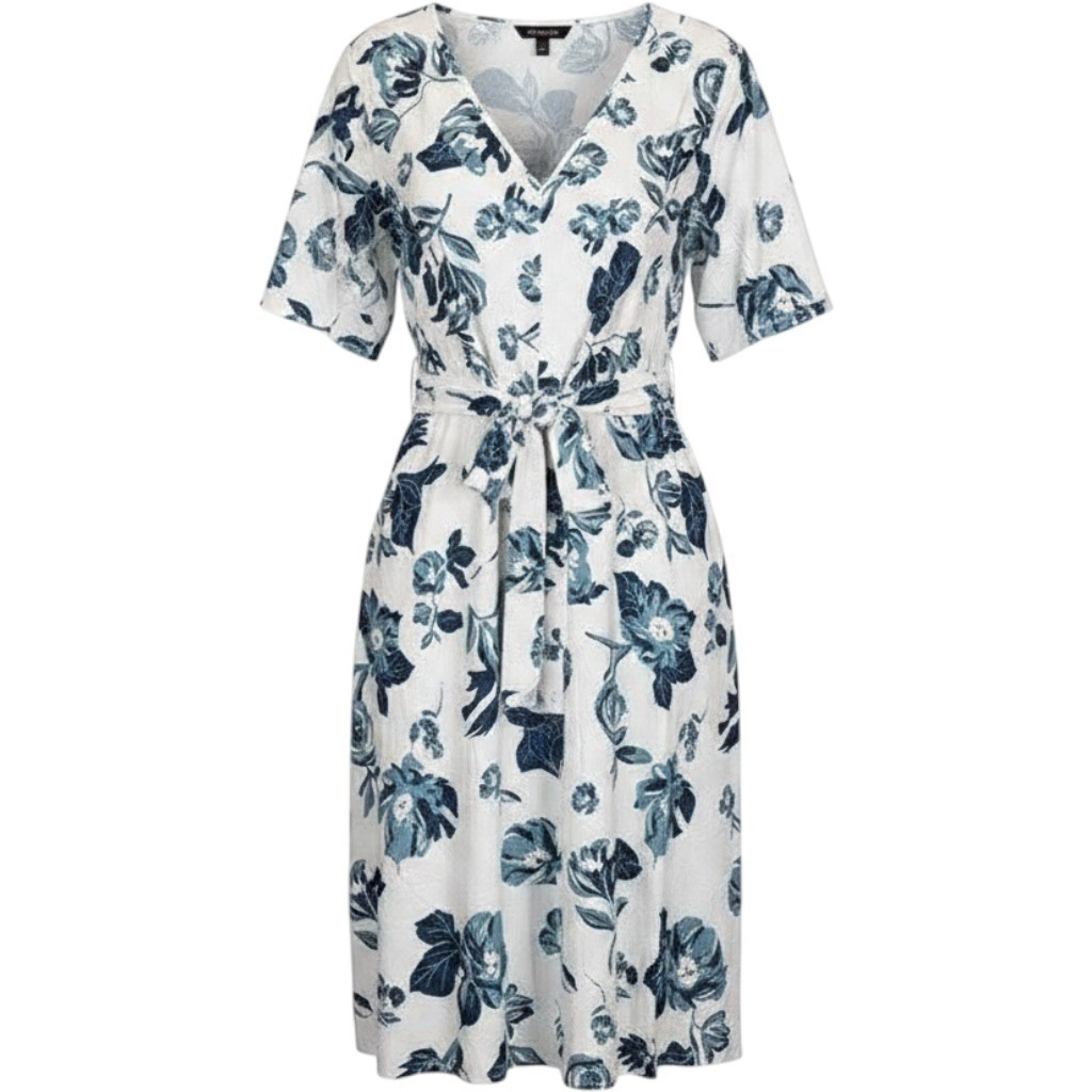Bloomchic Blue Floral Midi Dress NWT, Tie Front Sun Dress Size 22W/24W