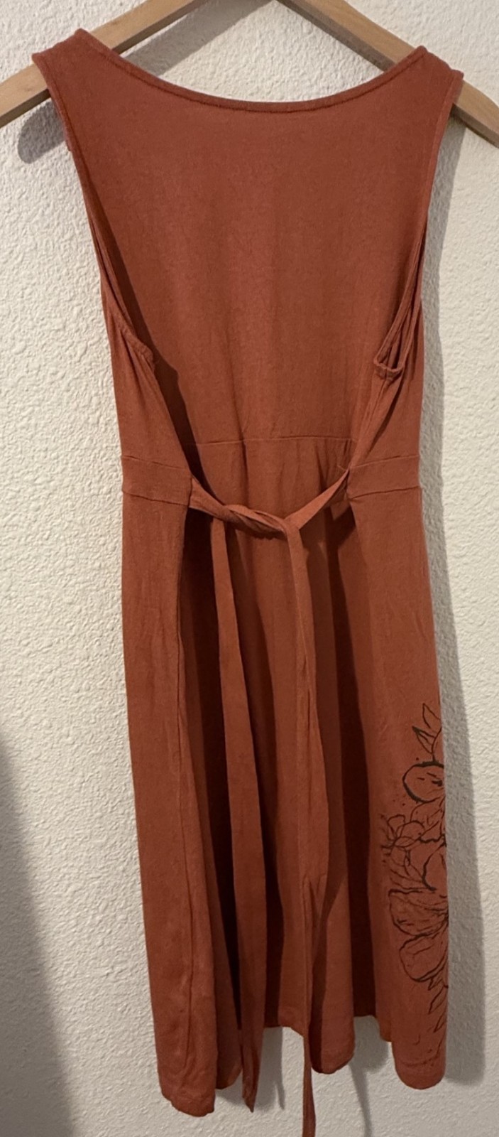 Sonoma Life+Style Rust Orange Sleeveless midi Everyday Dress Women’s Size Large