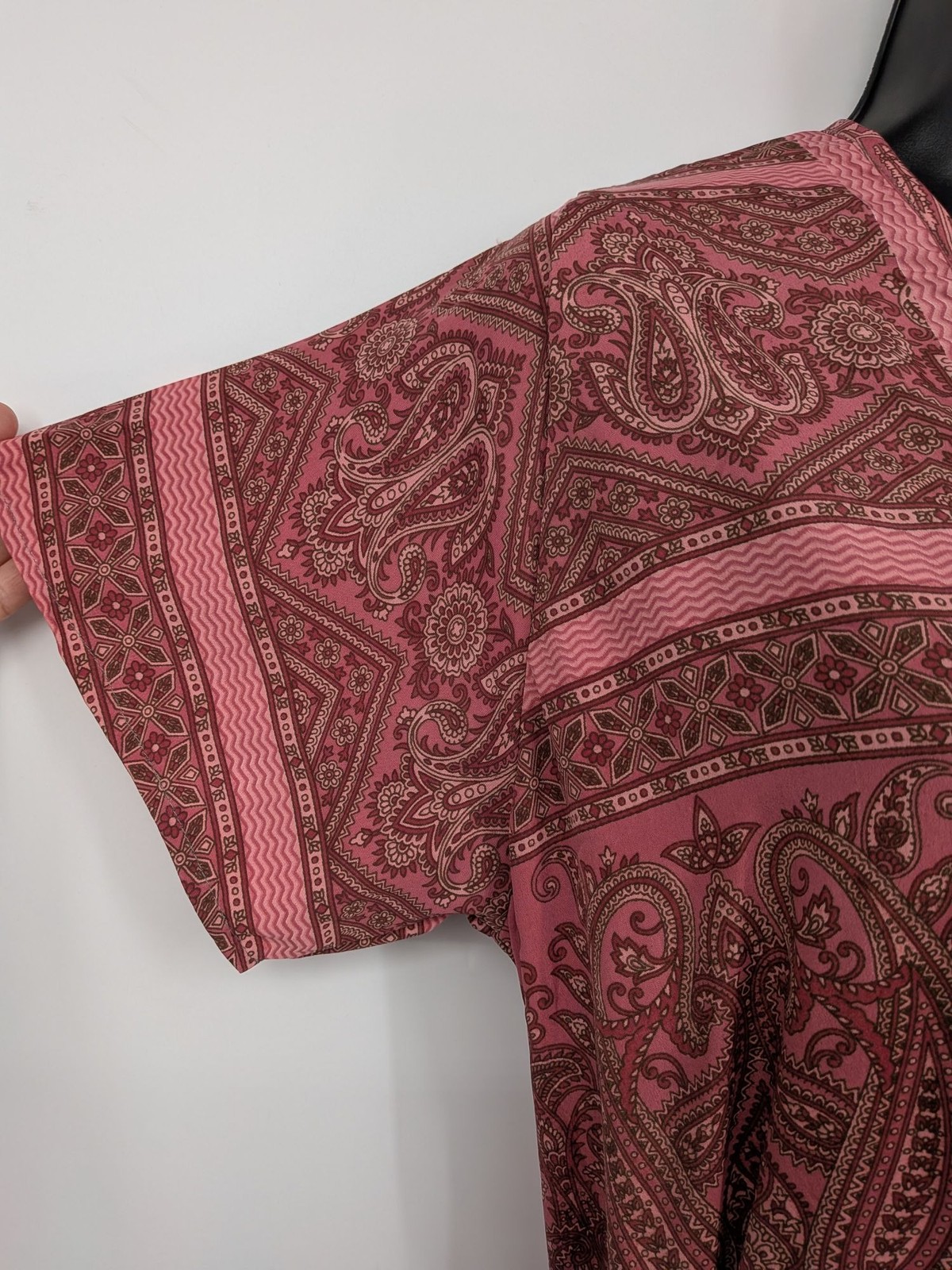 Karma Highway Paisley Wrap Maxi Dress Festival Cottage Ethereal Resort One Size