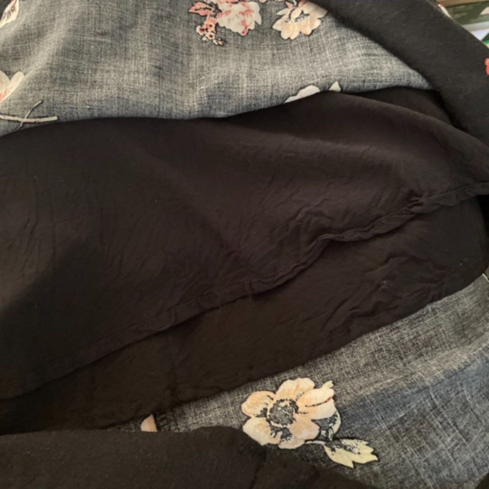 Cotton Candy LA Little Black Dress Small with Random Flower Print Y2K LBD Date
