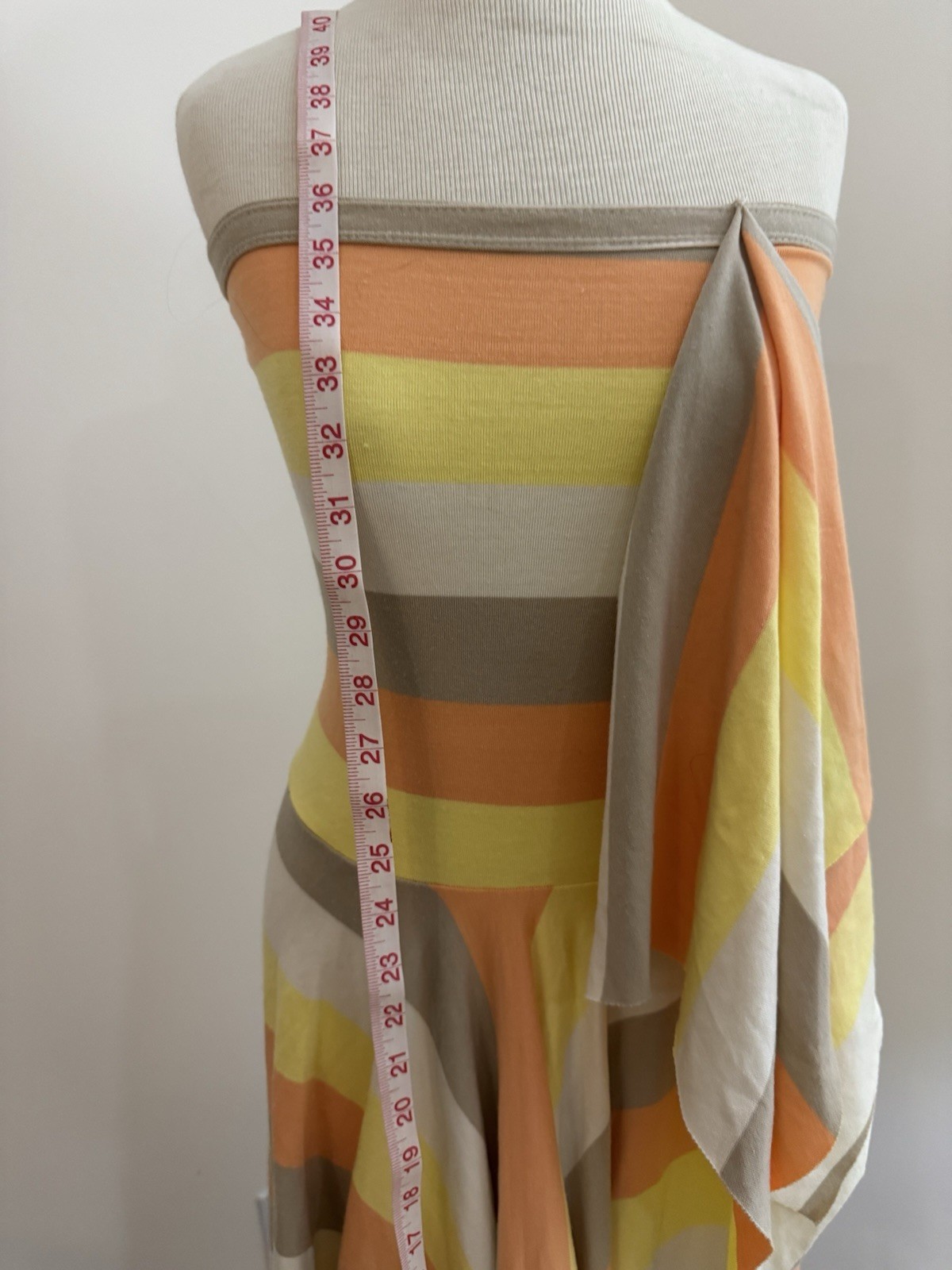 Tiffany Alana Strapless Multicolor Striped Knit Dress SZ M/L Vintage Y2K 20+YO