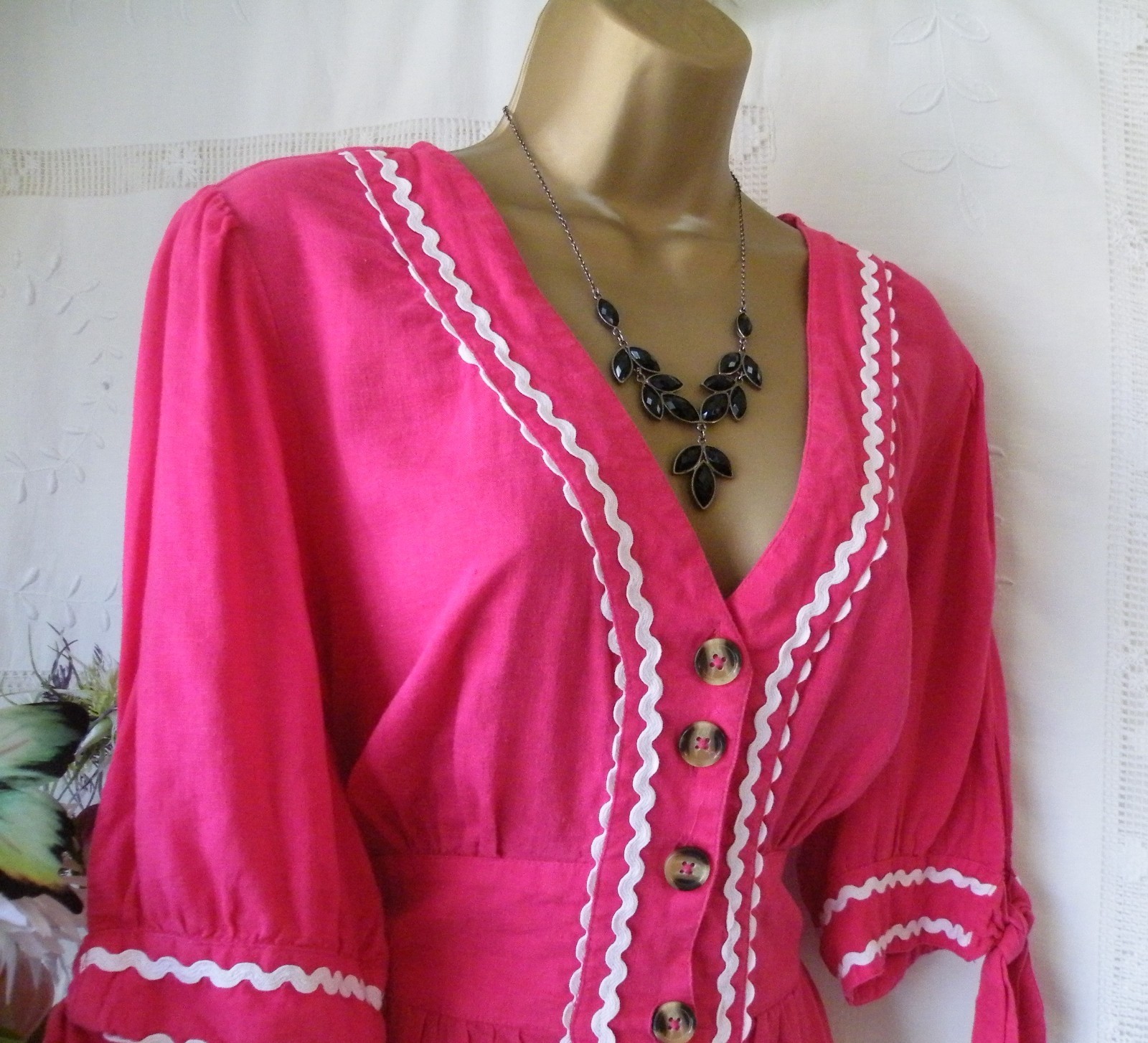 👗****MONSOON PRE OWNED “LITA PINK” DRESS SIZE EXTRA LARGE***👗