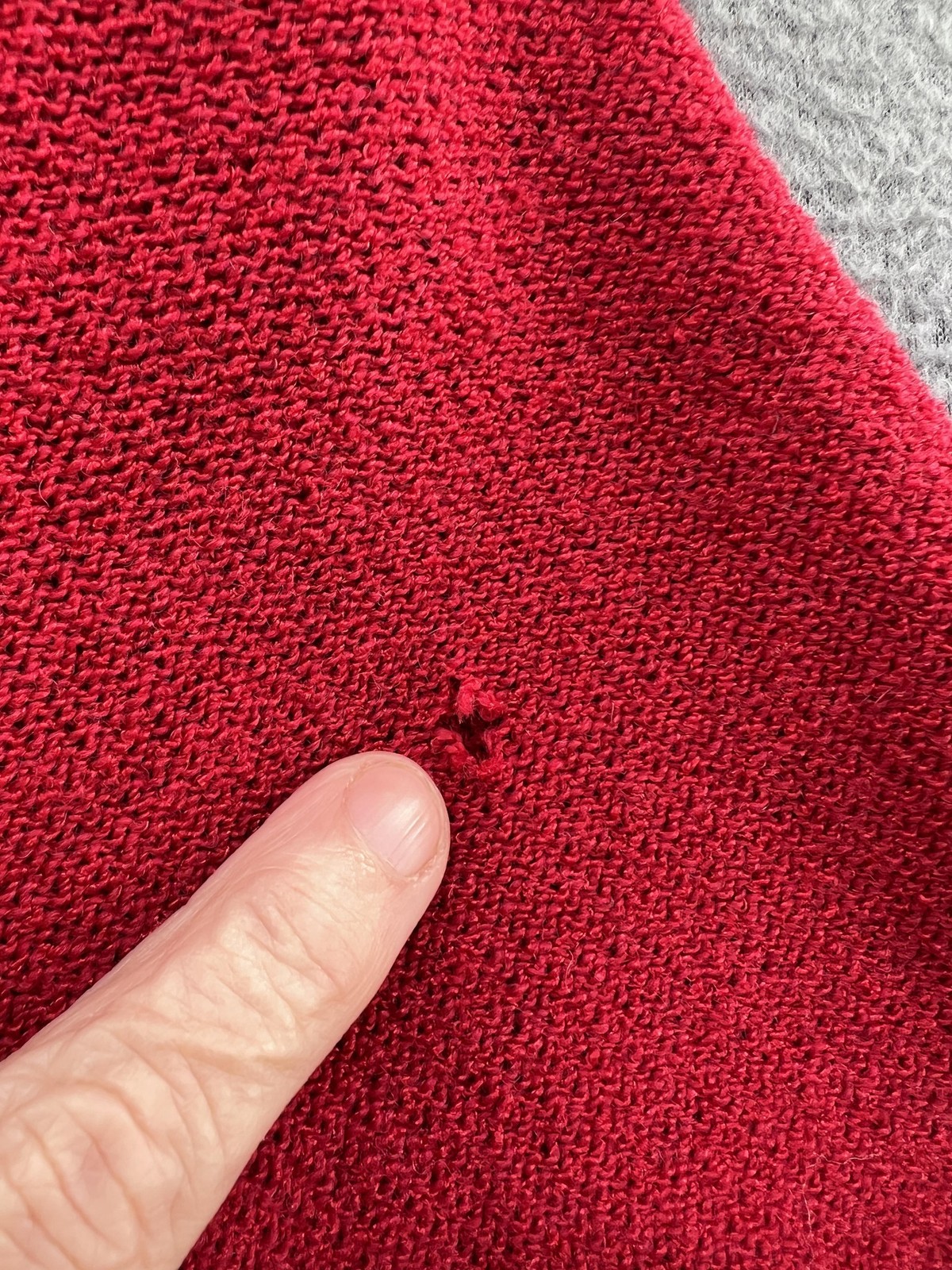 VINTAGE Steve Fabrikant Neiman Marcus Dress Petite Red Wool Knit Drop Waist 80s