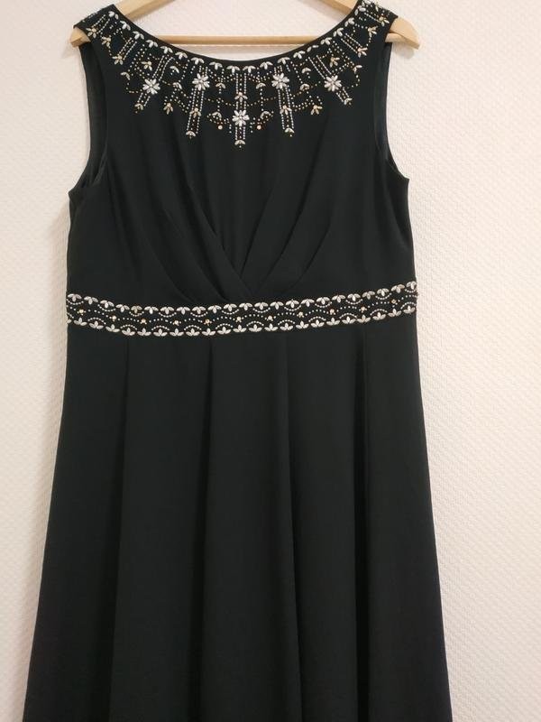 Women Monsoon dress black polyester 40/L