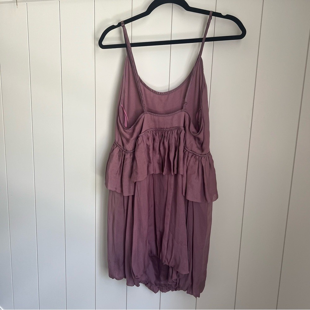 Stella McCartney Silk Chiffon bubble slip dress in Iris