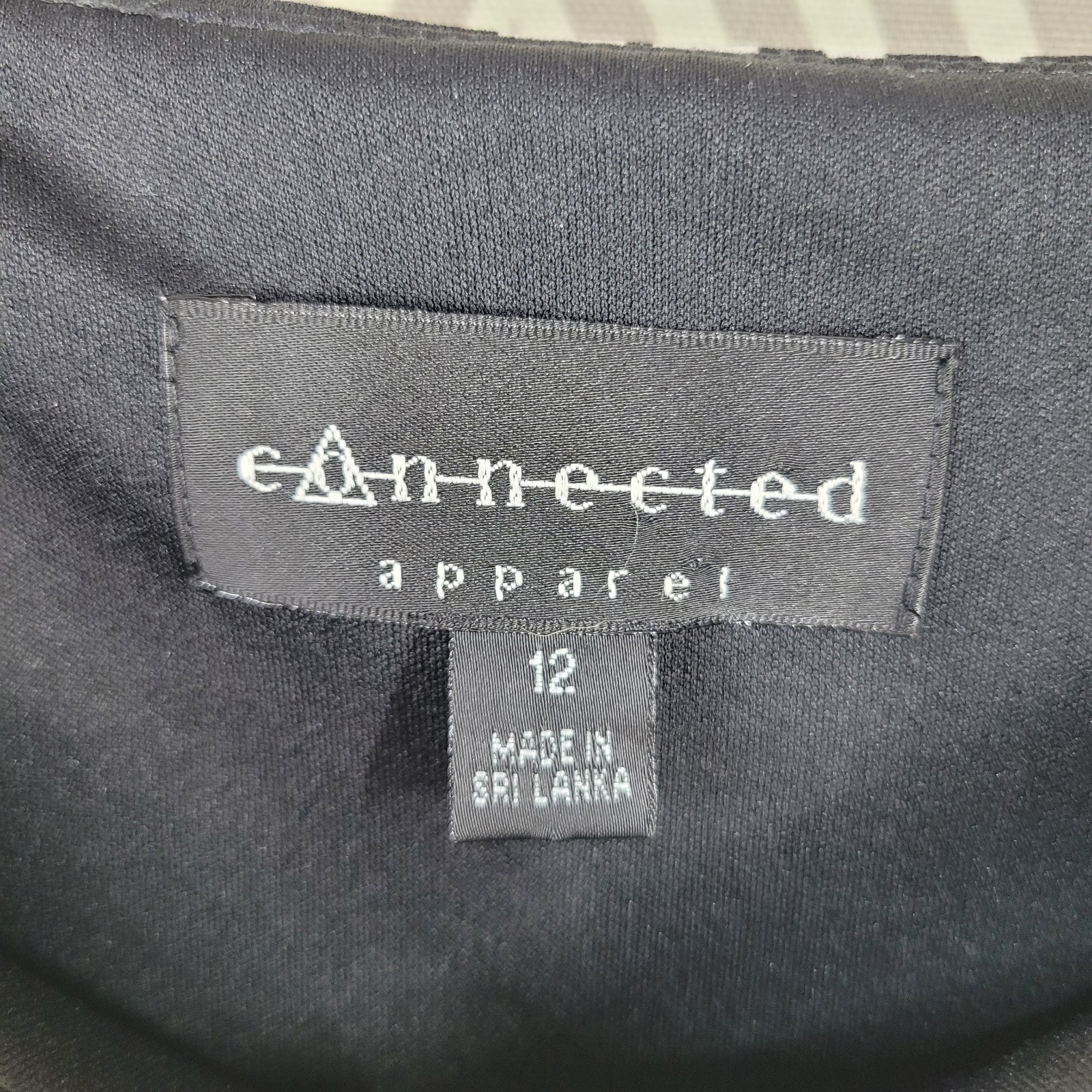 Connected Dress Size 12 Evening Dress Ruched Waist Special Event Black White