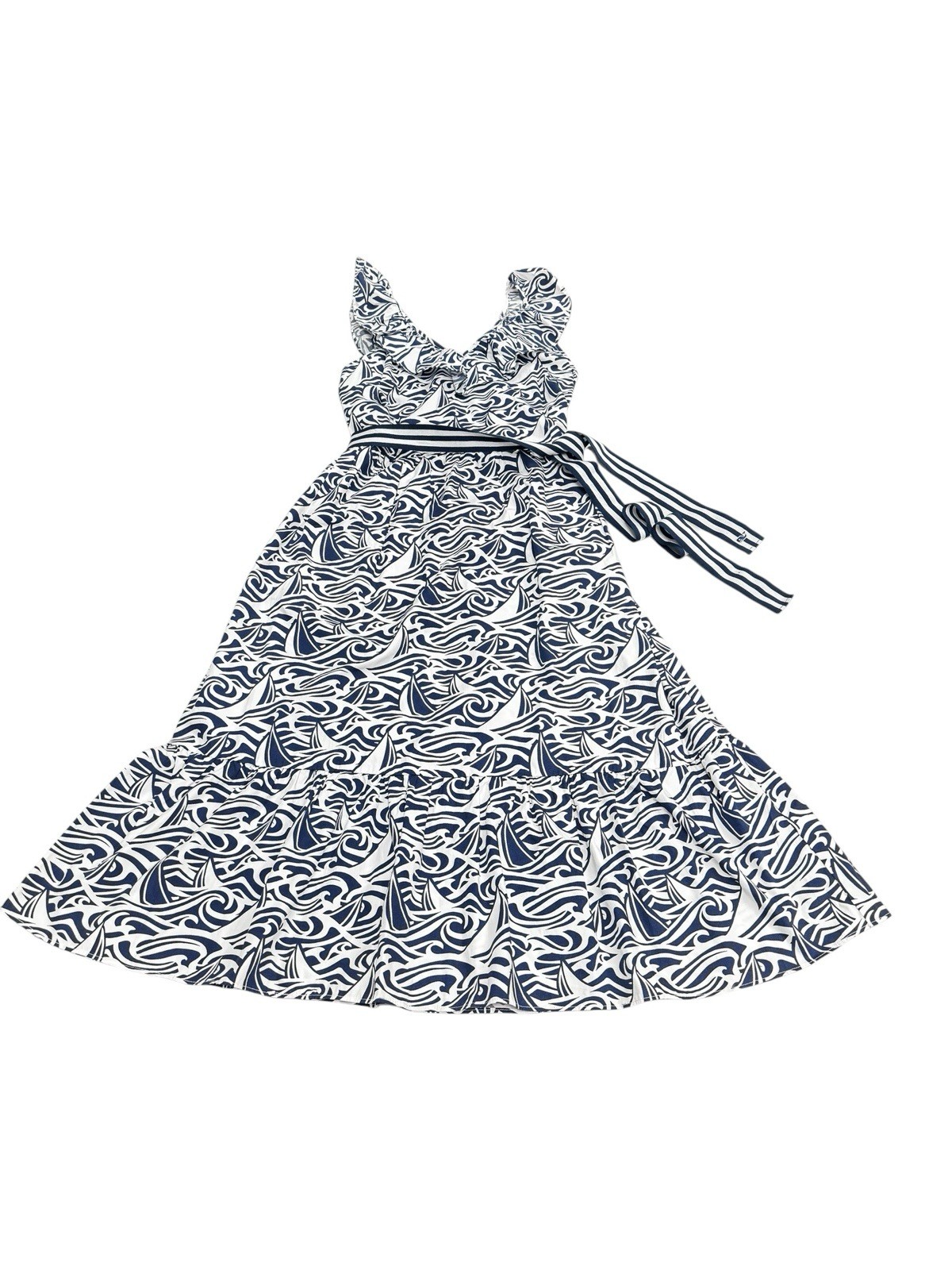Vineyard Vines x Target Sailboat Rough Seas Midi Dress Size S Small