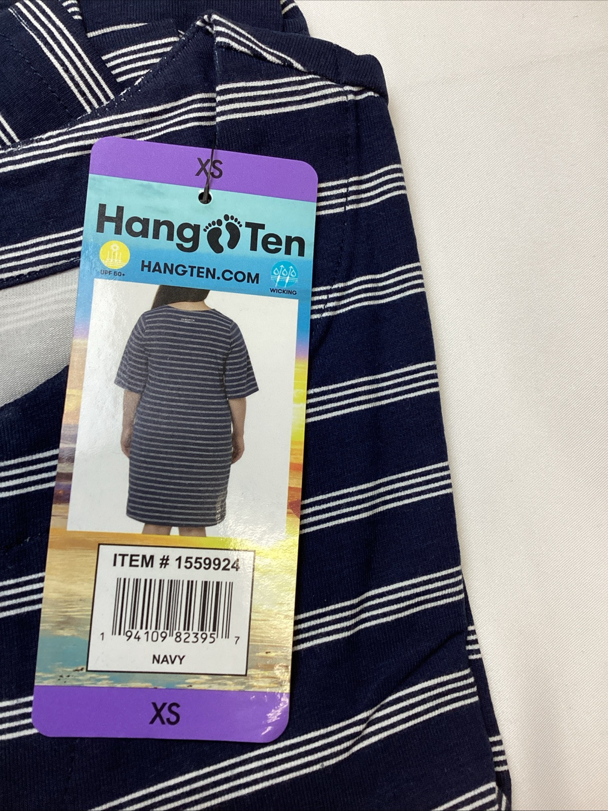 Women’s Hang Ten Breathable Lightweight Sun Dress UPF 50+, Navy – Size: XS
