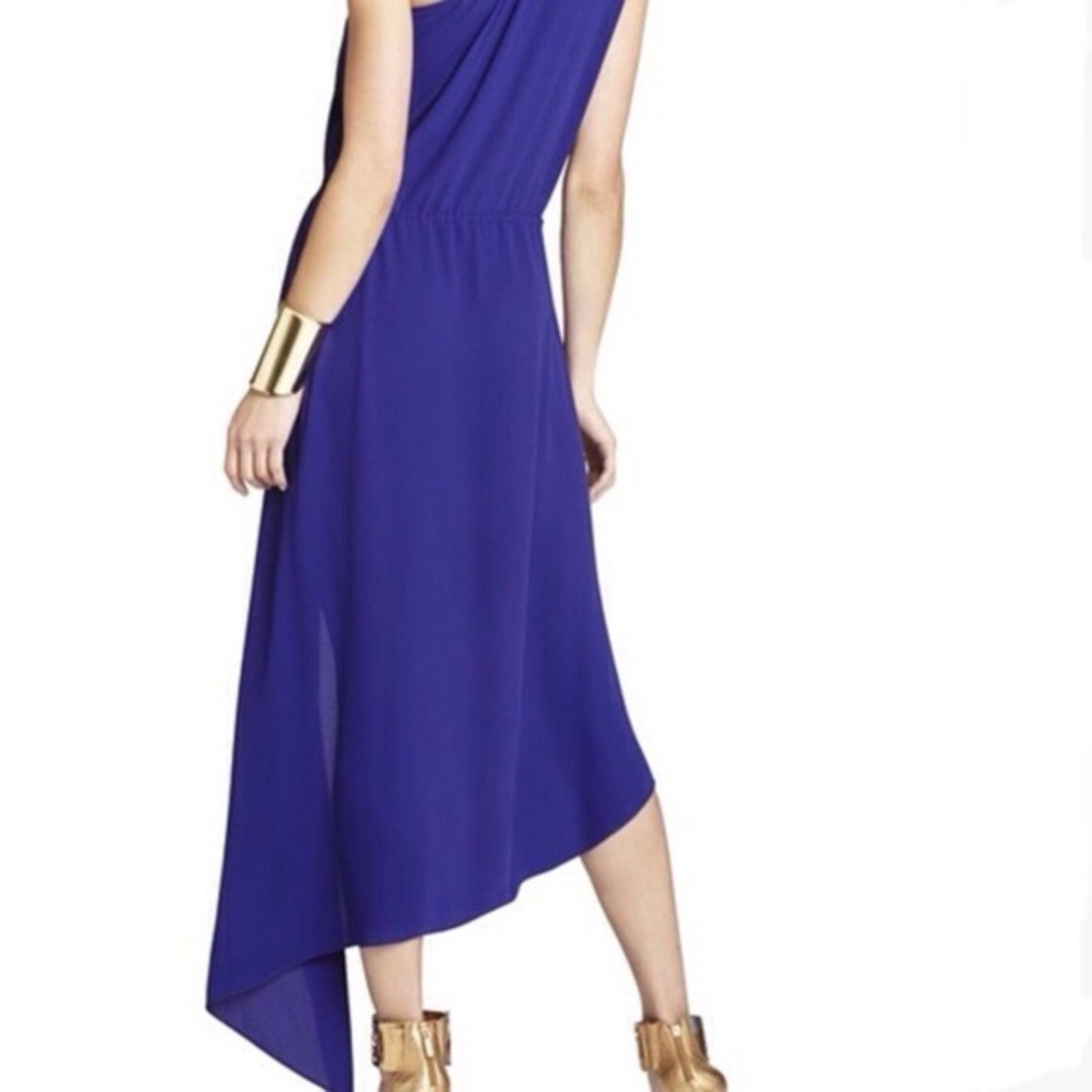 BCBG Asymmetrical Sleeveless One Shoulder Dress
