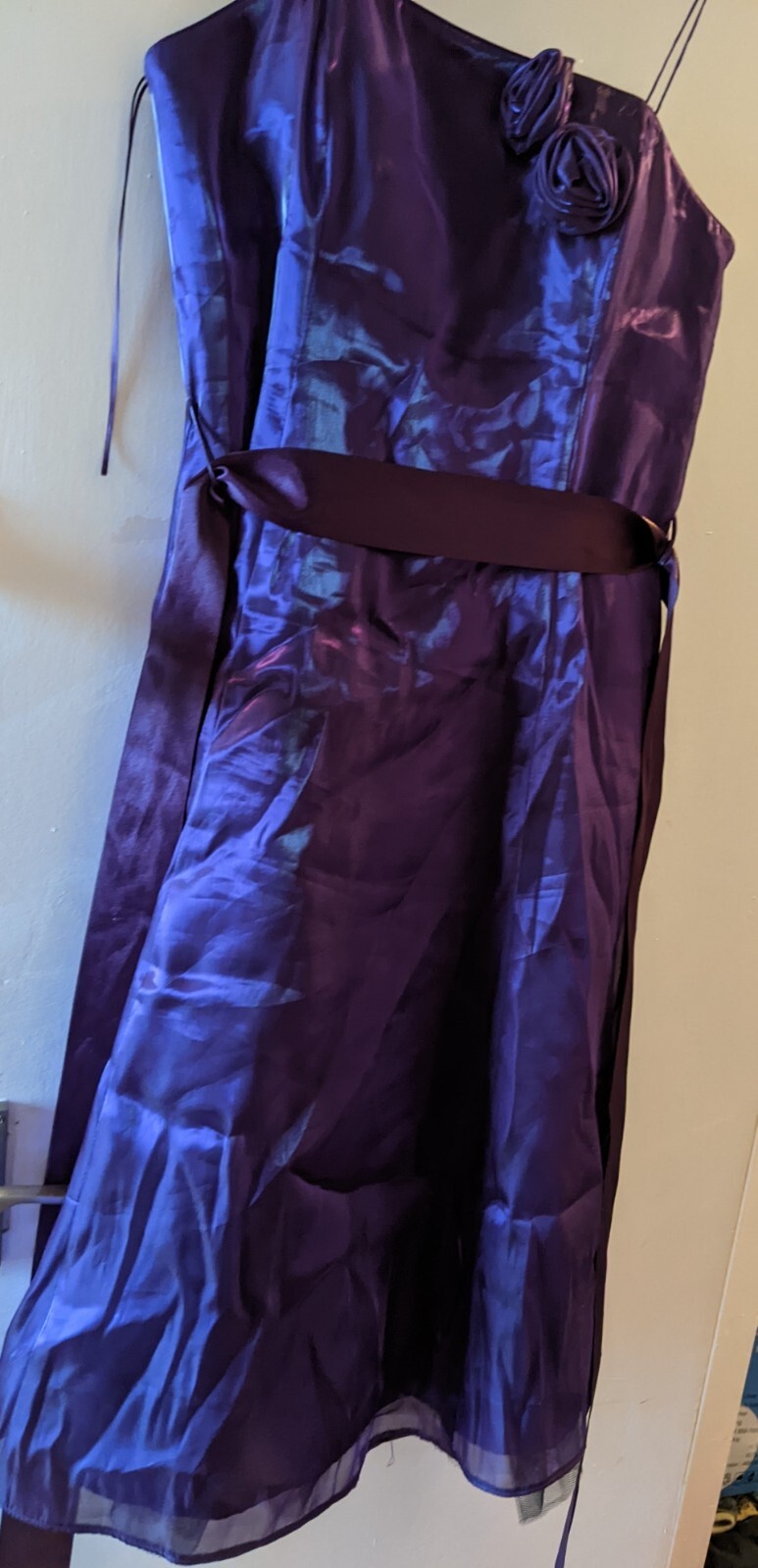 Debut Dress Purple Shining Special Occasion Prom Bridesmaid Size UK 12