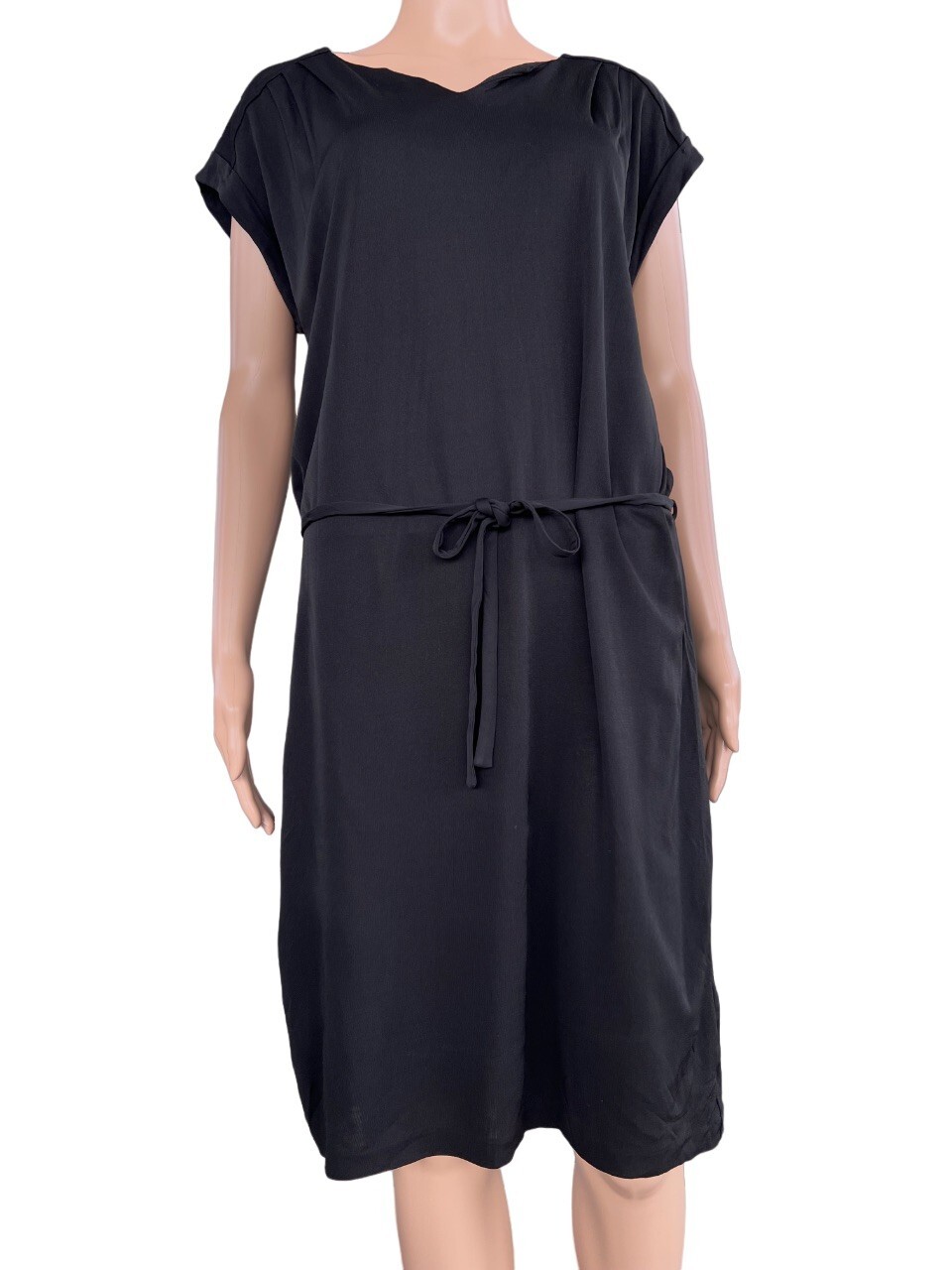 Filippa K black “Pleat Slip Dress”