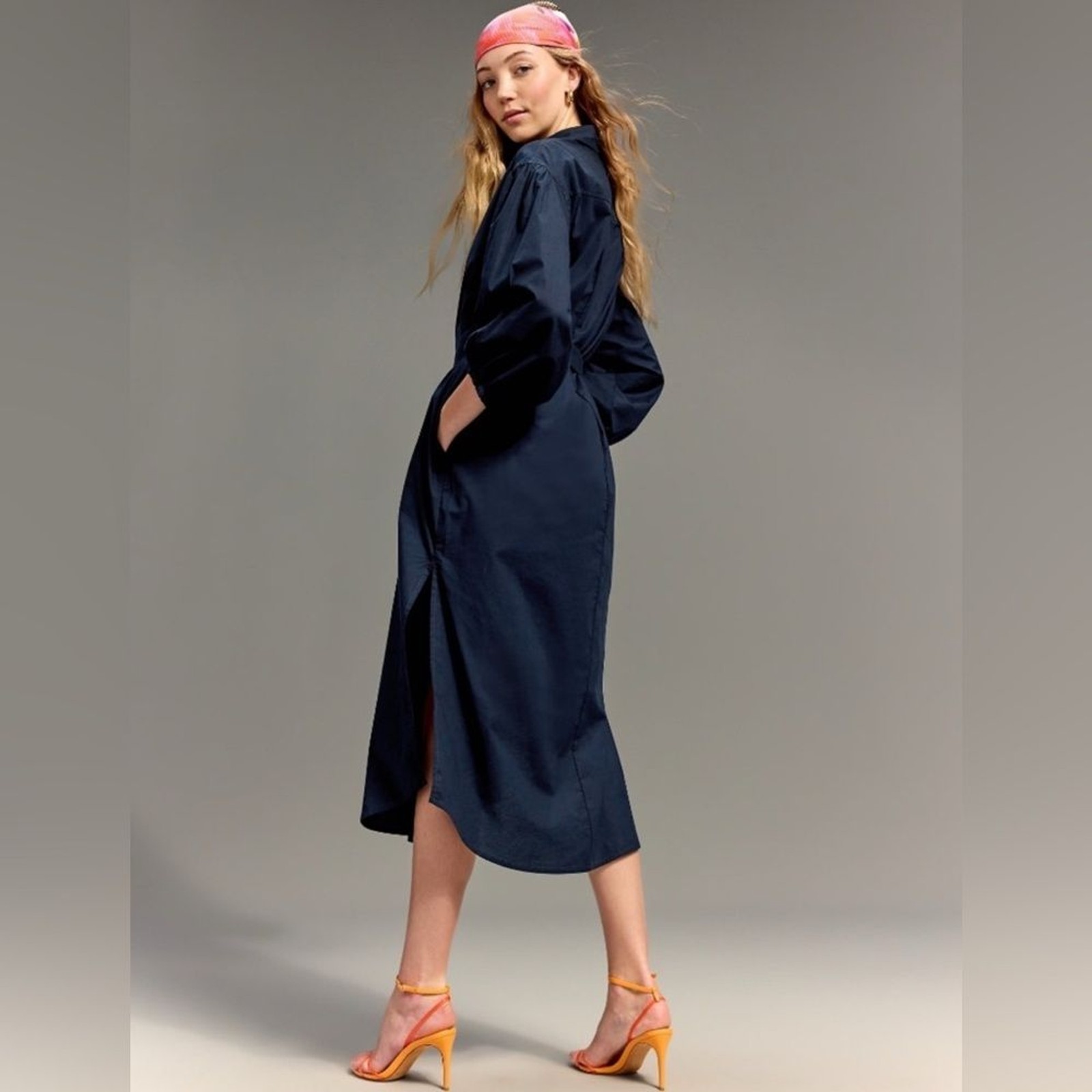 NWT! Old Navy x Christopher John Rogers Maxi Shirt Dress – Size Medium 🚂