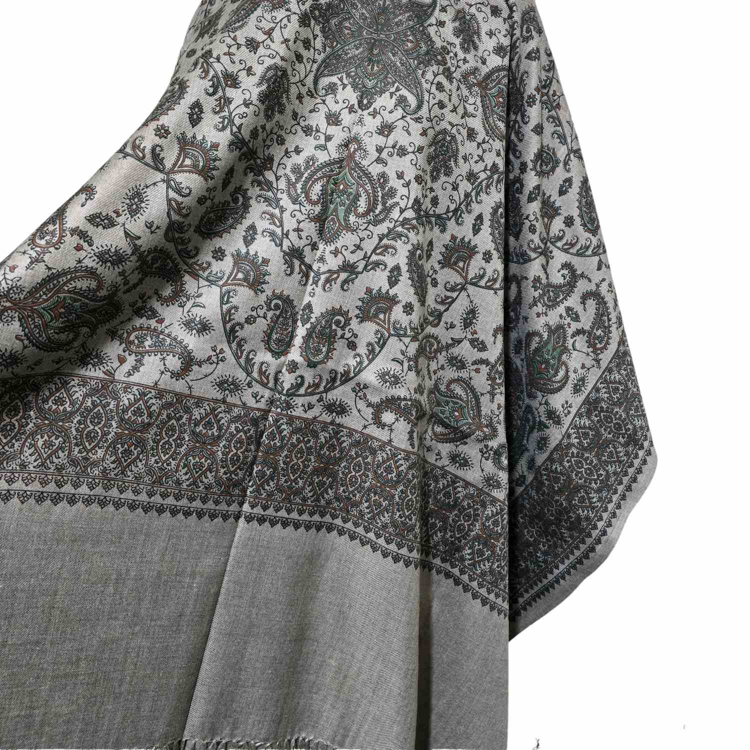 Super Thick Premium High Quality Kashmiri Embroidered Shawl Parna Chadar 700g