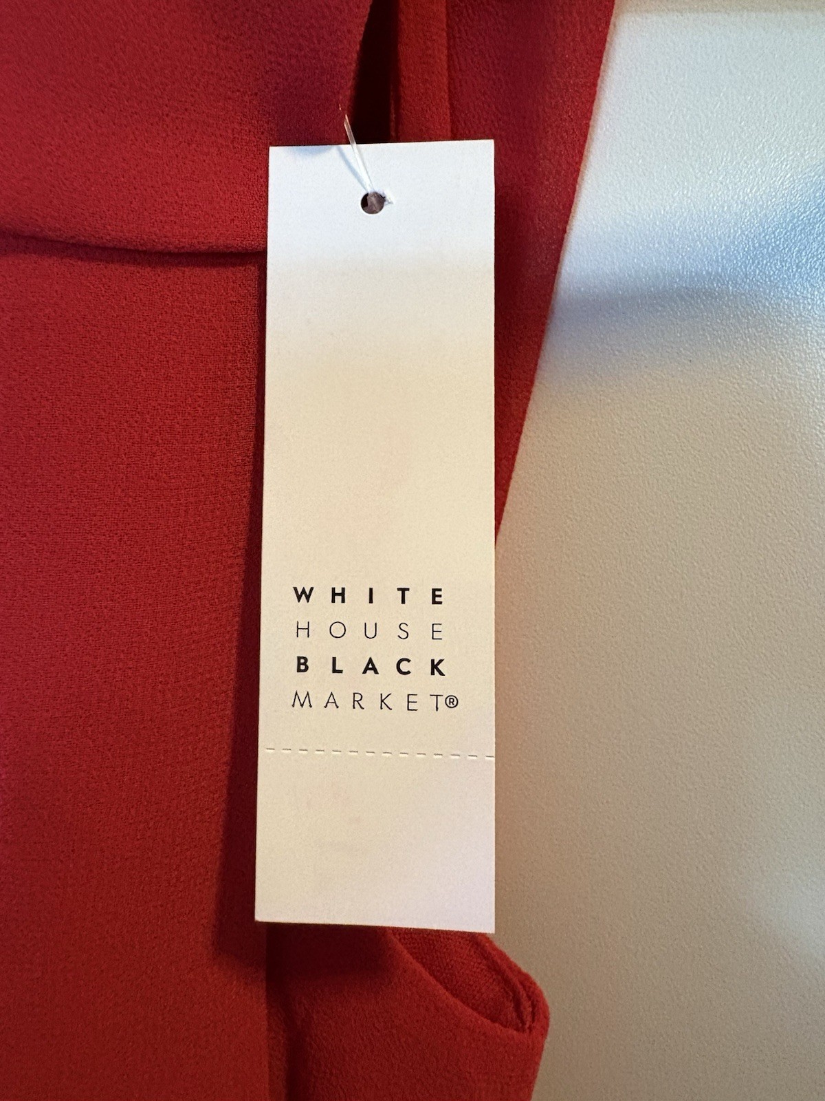 White House Black Market Red Halter Sleeveless Hi-Low Maxi Dress size 2