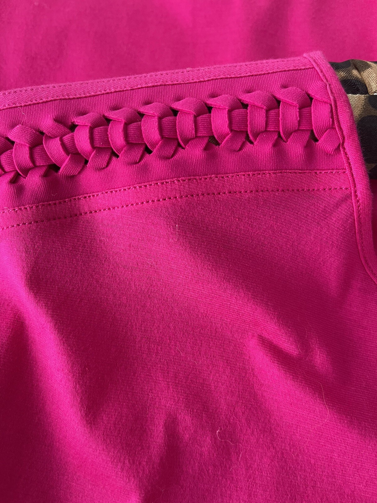 Eres Tunic Jersey Dress, Fuchsia Color, S/M, Made In France