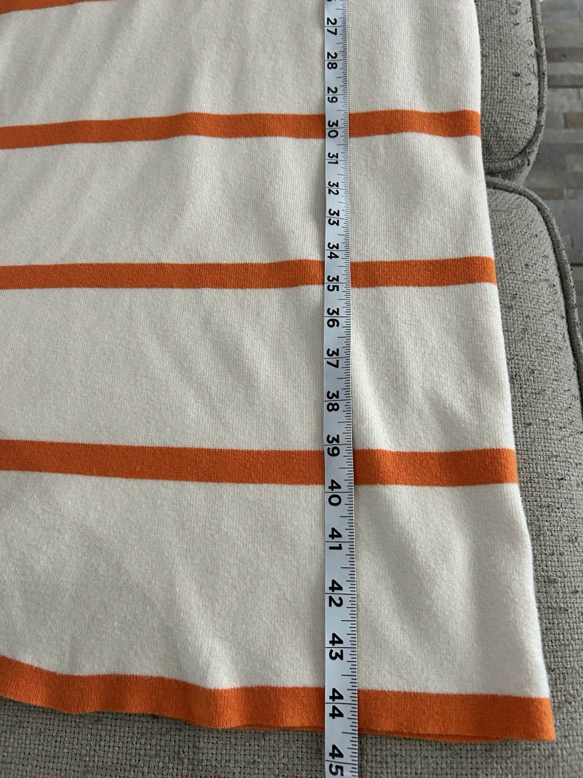 Lulus Orange & Ivory Stripped Knit Fitted Halter Midi Dress XS Y2K summer Beach