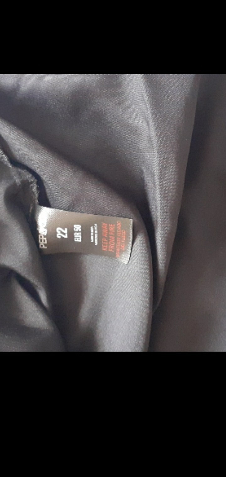 (¥P11.A2). PEP&CO black & white dress size 22 chest 42″