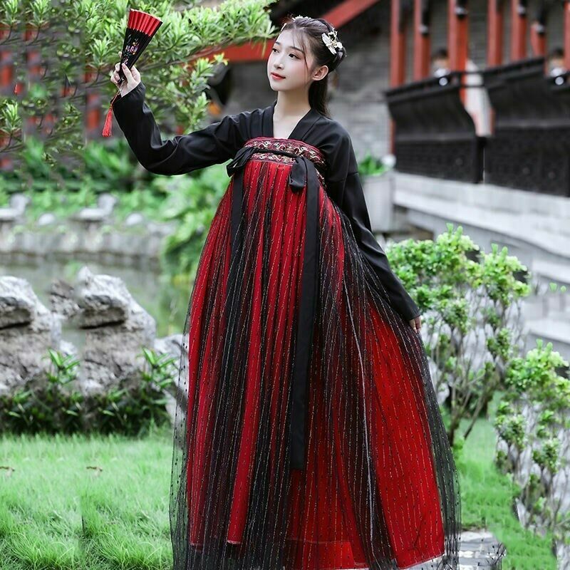 Chinese Robe Hanfu Femme Women Cosplay Traditional Ancient Tang Dynasty Costume