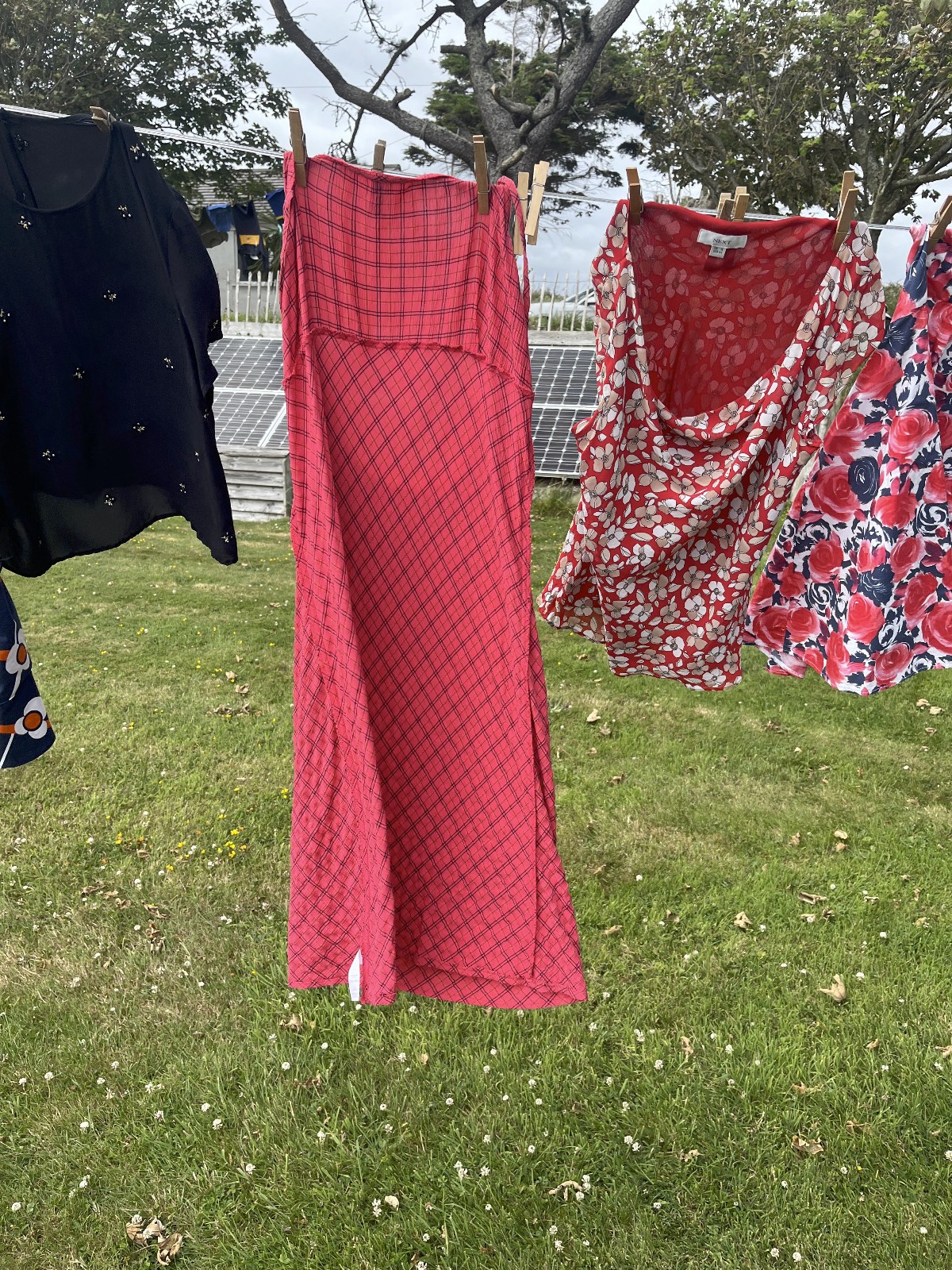 Red Summer dress, slip on Size 20 Florence & Fred