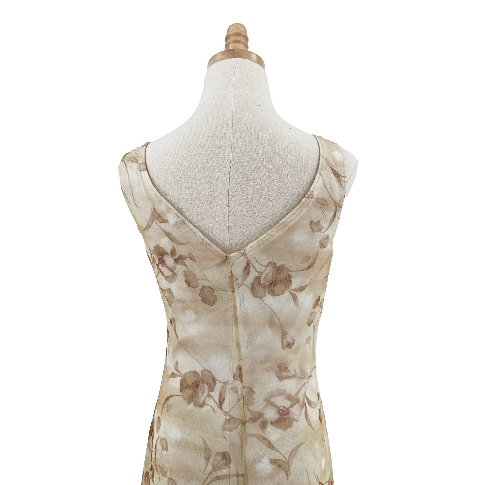 VTG Y2K Charlotte Russe Asymmetrical Floral Midi Slip Dress Medium Fairy Cottage