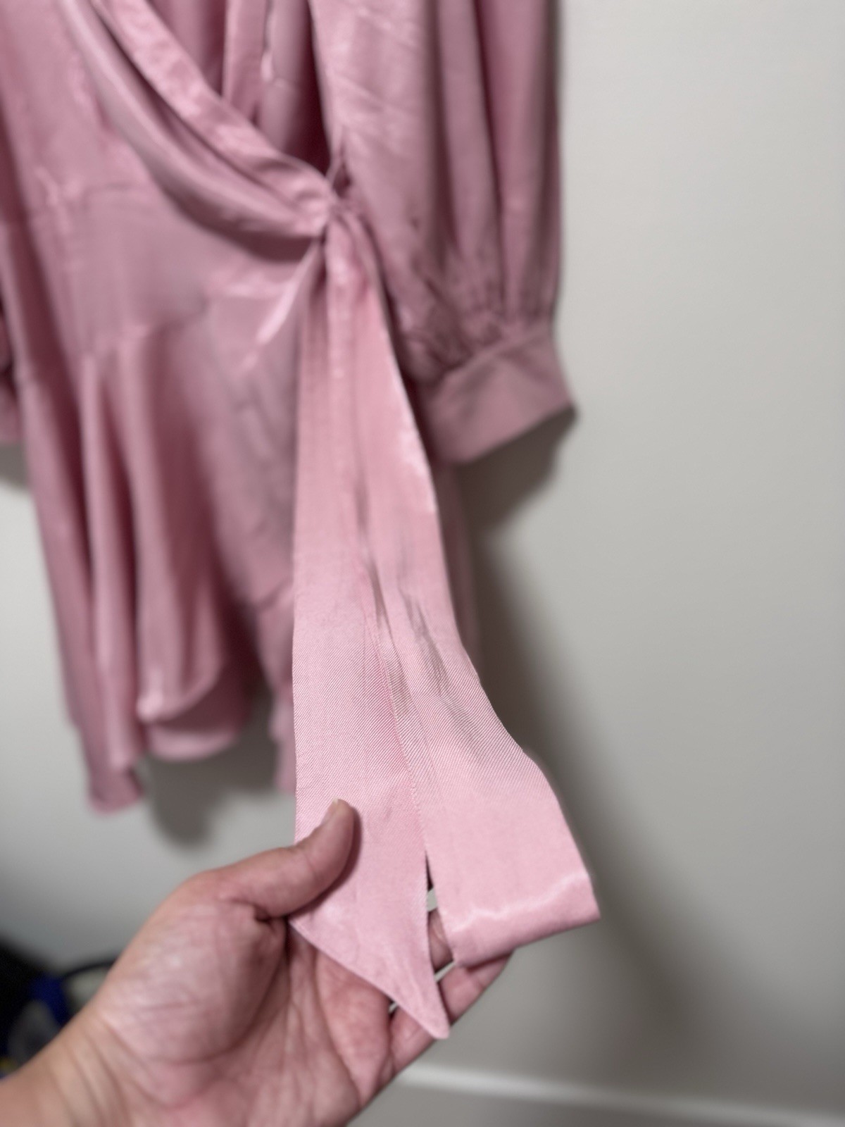 Hudson North Pink Wrap Short Dress Size XL