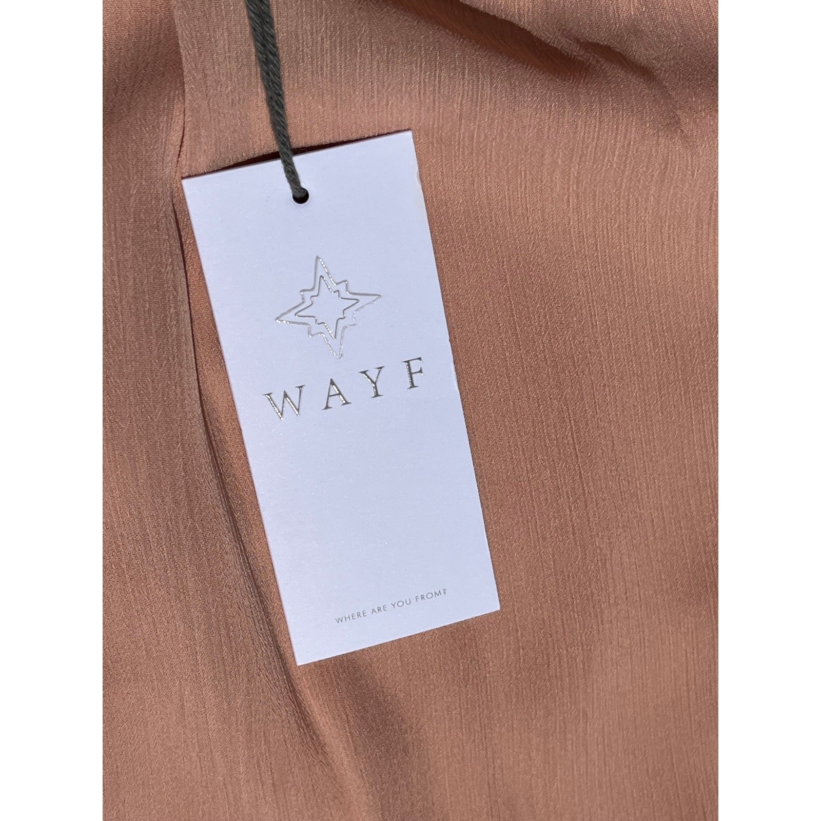 WAYF Blush Pink High-Neck Flowy Mini Dress NWT | Wedding Guest | Size M 🌸