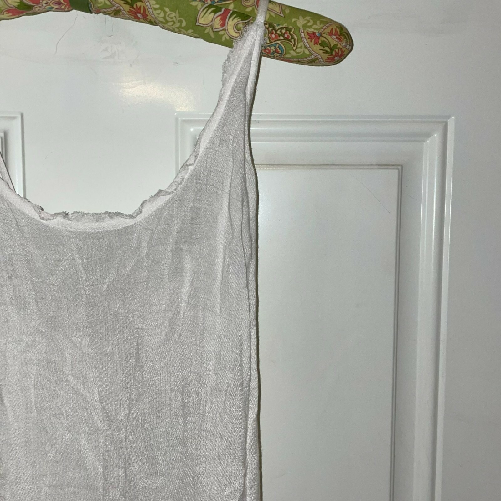cms associates Women’s White Scoop Neck High Low Dress Size Small