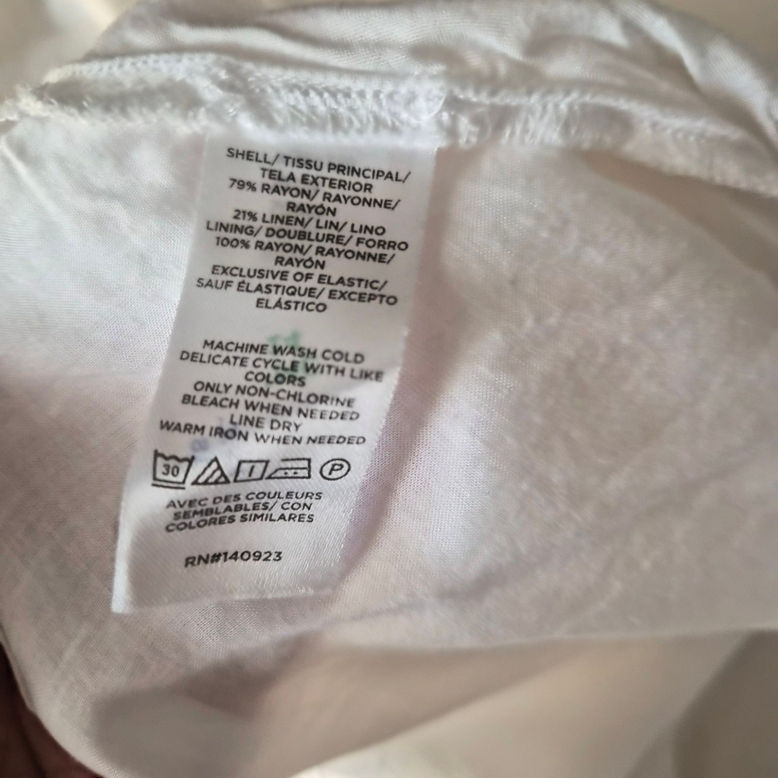 LOFT Ann Taylor White Cottagecore Linen Dress Size 12