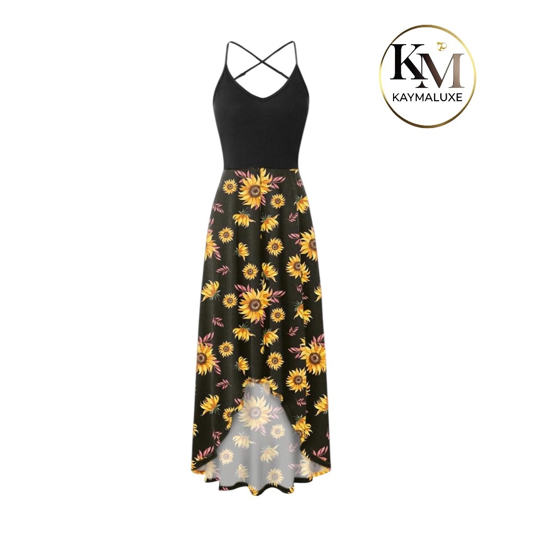 Kaymaluxe Women Floral Print Summer Sundress