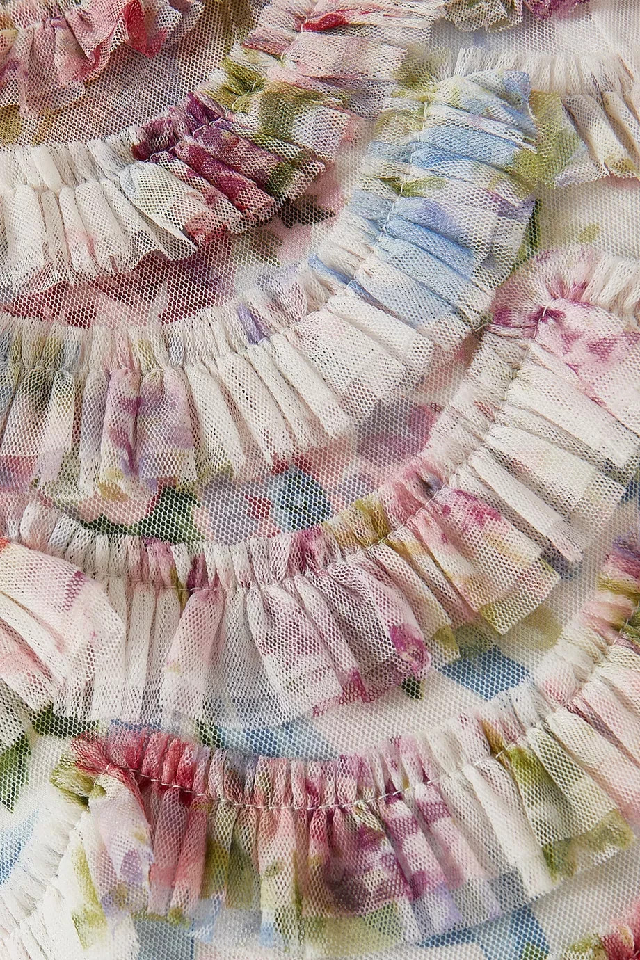 NWT Needle & Thread Ruffle Ballerina Midi in Floral Wonder Tulle Dress 12