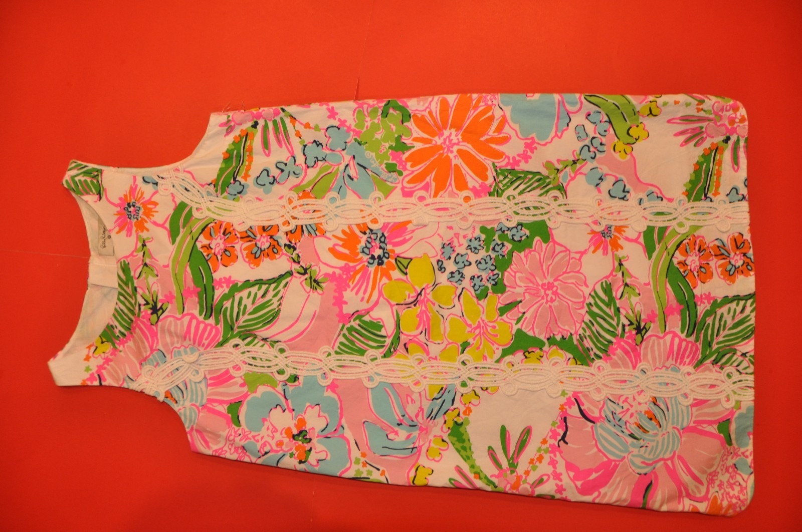 Lilly Pulitzer Girls Target 20th Anniv. Nosey Posie Shift Dress size:XL (14/16)