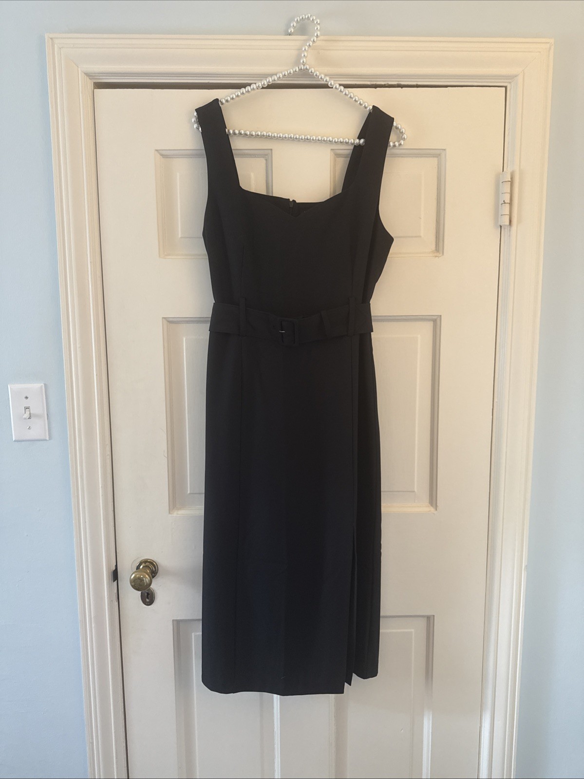 Banana Republic Women’s Black Belted Shea Pencil Dress, Parisian style, Size 6