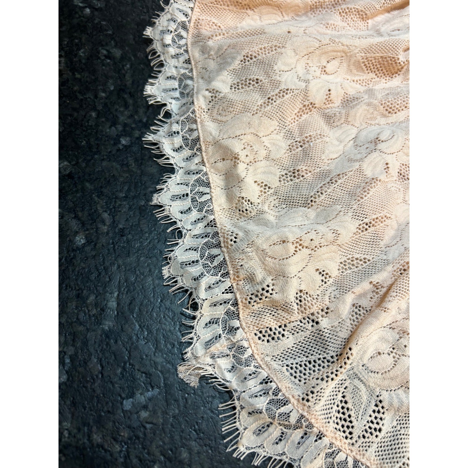 Torrid Women Plus Size 20 Peach Lace Fit Flare High Low Dress Short Sleeve Blush
