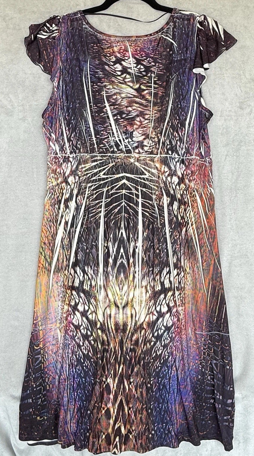 One World Dress Womens Medium Multicolor Festival Boho Chic Hippie Fairy Grunge