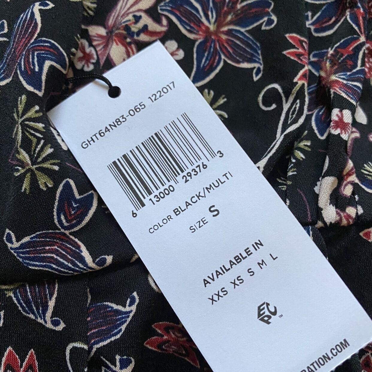 NWT BCBGeneration Women’s Drape Pocket Printed Dress Size Small
