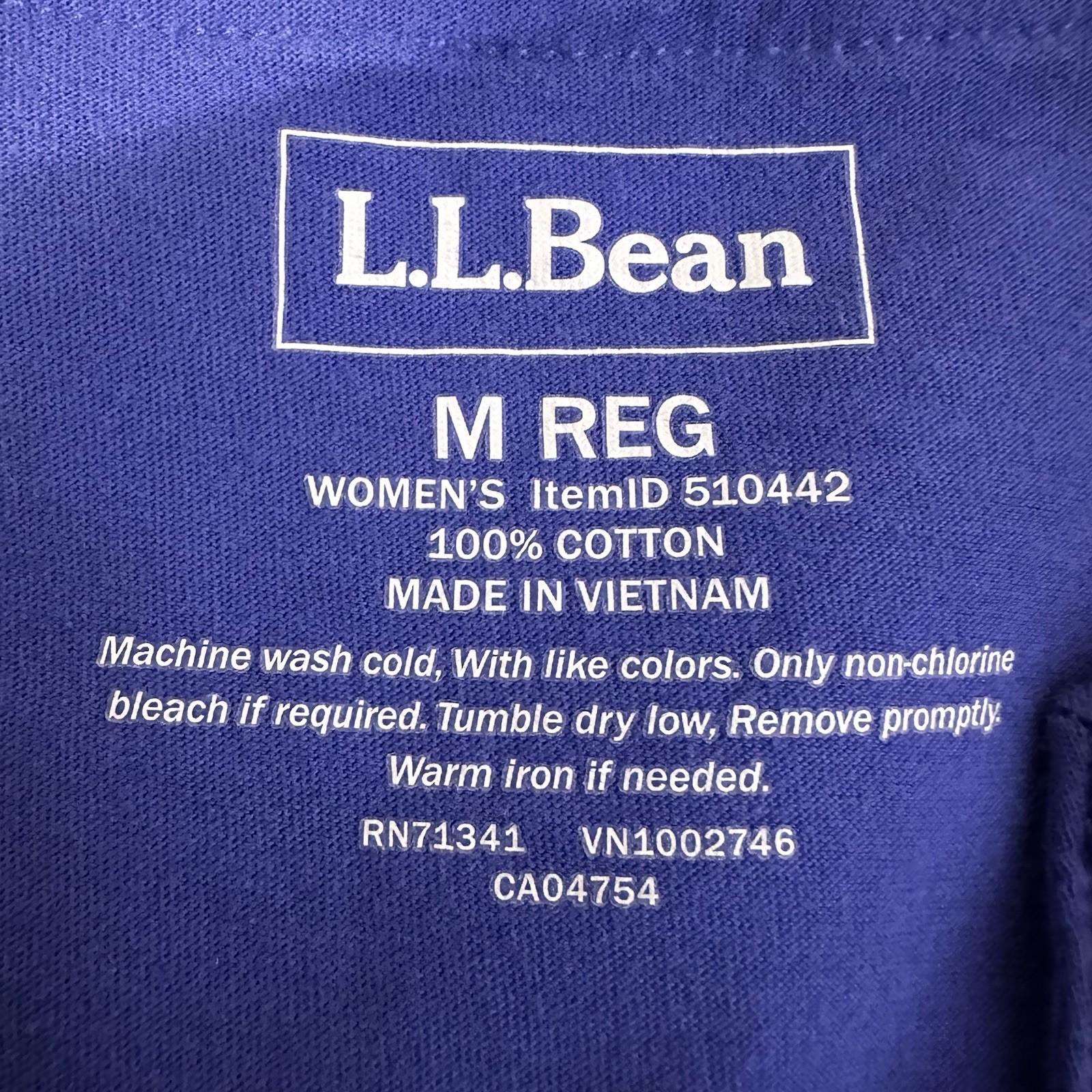 L.L.Bean Blue Sleeveless V-neck Casual Dress Medium Reg Cotton Pockets
