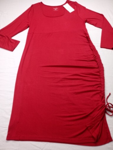 Isabel Maternity By Ingrid & Isabel Long Sleeve Rushed Bodycon Maternity Dress