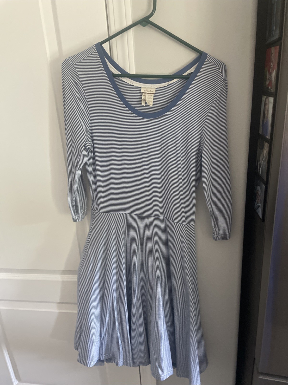 Matilda Jane Women Size Medium RN 139040 Blue Stripes