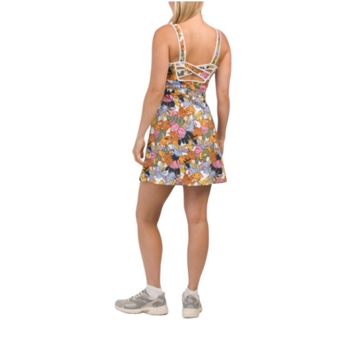 Bailey 44 Sport Active Dress Floral Strappy Back Sundress Tropical Floral A-Line