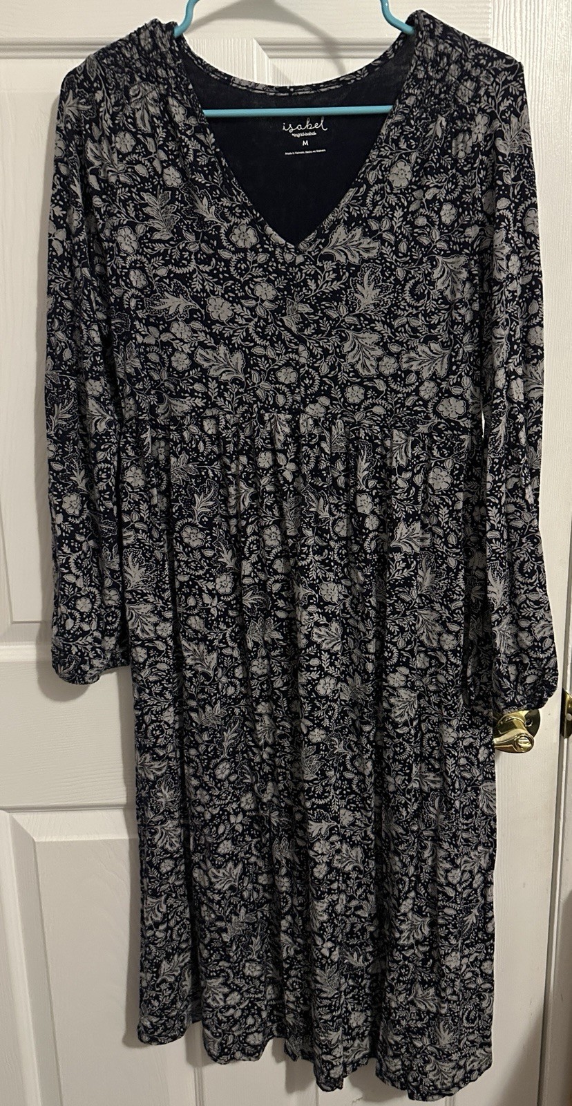 Isabel By Ingrid And Isabel Floral Navy Dress Womens Size Medium