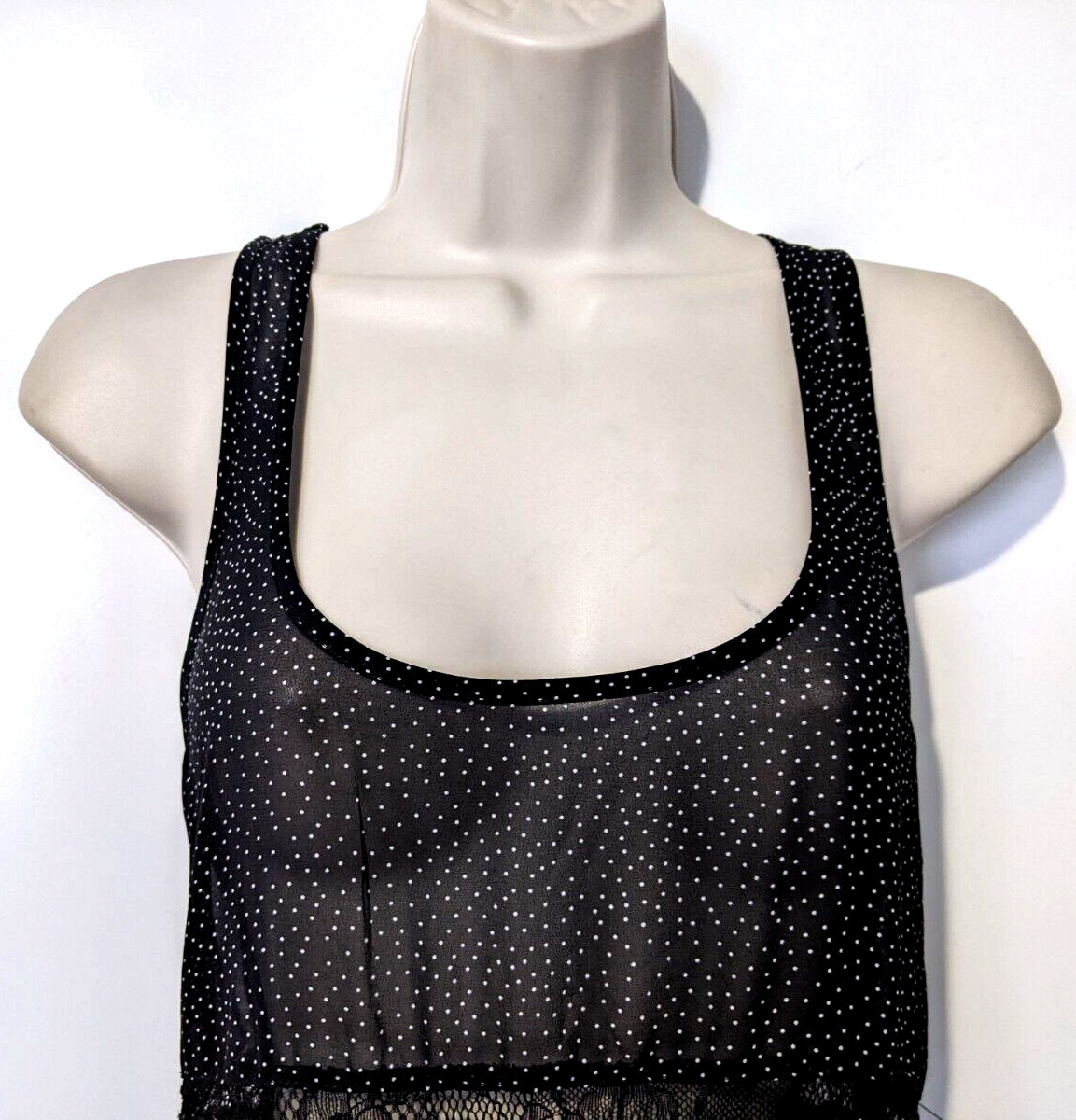 Stella Laguna Beach Women’s Dotted Sheer Dress Sz Small Polyester/Nylon Blend