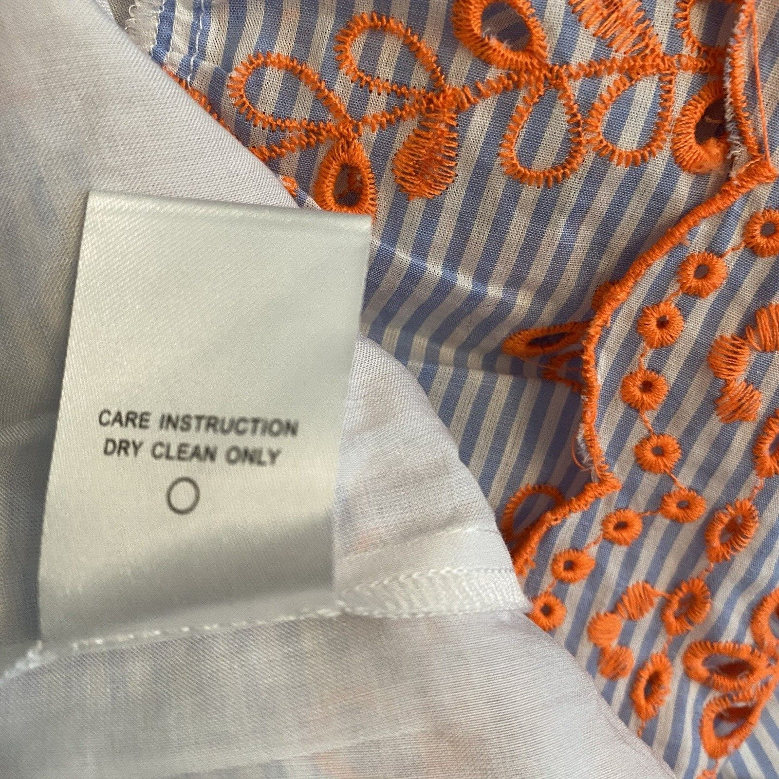 NWT Revolve Tularosa Jaslyn Embroidered Dress Blue and Orange Sz XS