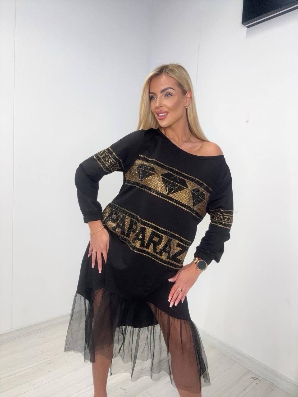 Limited Luxury Sparkle Dress M-2XL Paparazzi Fashion Oversize From Poland