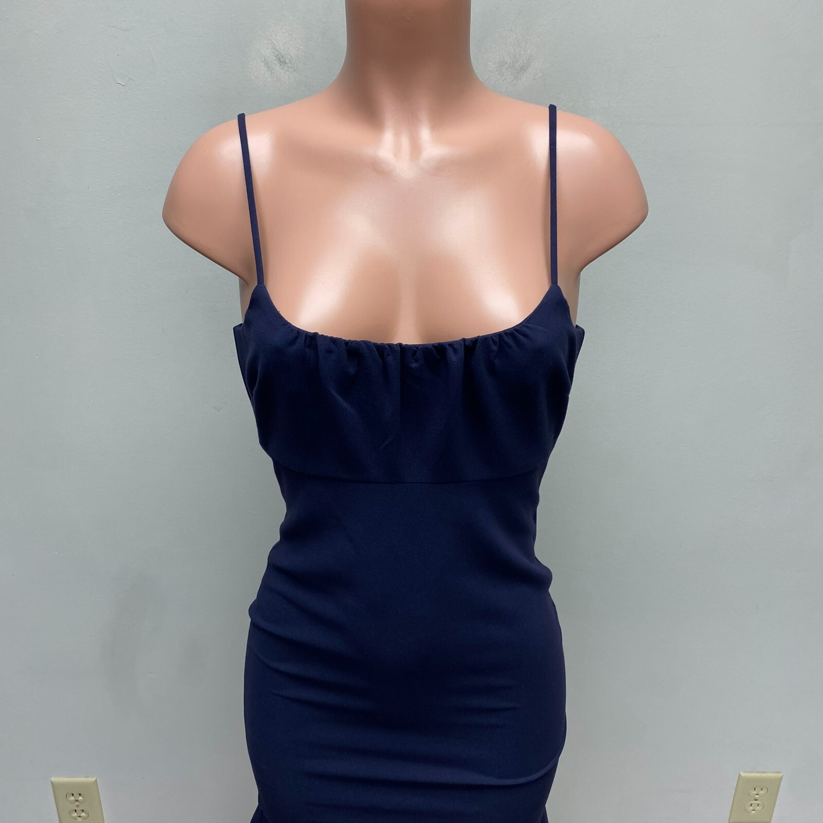 Likely Blue Adjustable Spaghetti Strap Scoop Neck Prina Mermaid Bodycon Dress 2