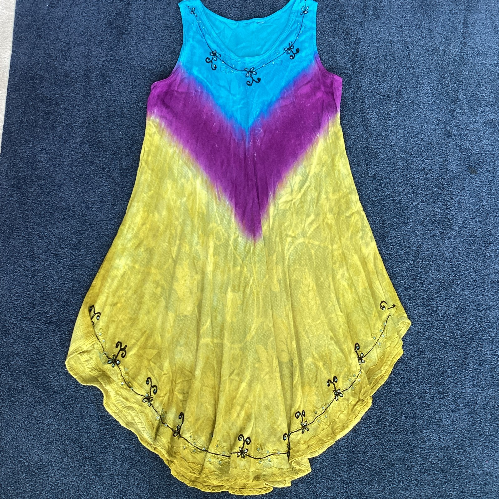 Boho-inspired Tie-dyed Sundress – size unknown