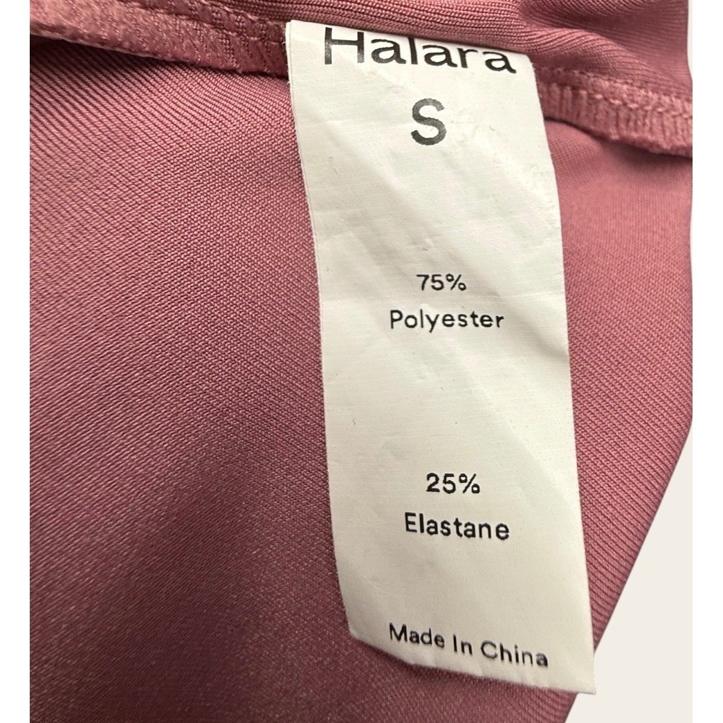 Halara Pink Mock Neck Zip Athletic Tennis Dress Sleeveless Racerback Small