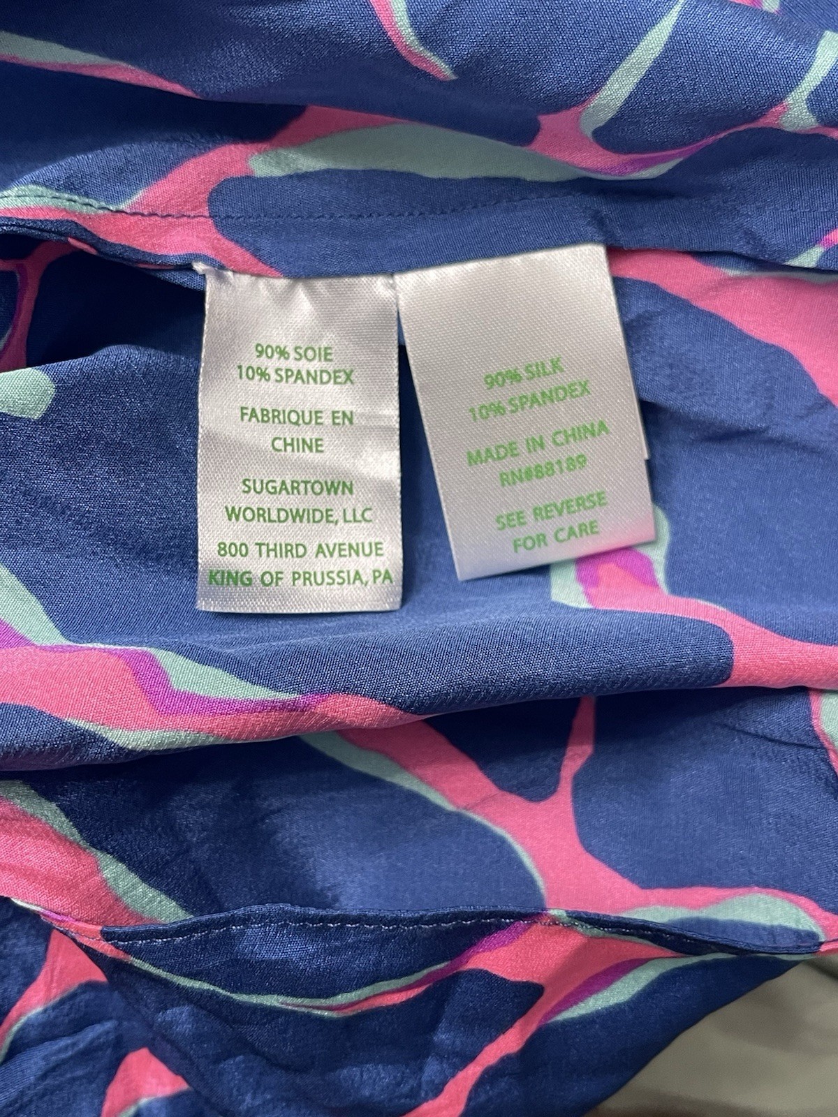 Lilly Pulitzer Adira Stretch Silk Mini Dress Abstract Tiki Broken Shaker XXS